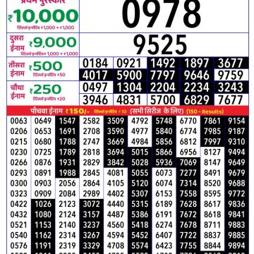 Dear Lottery Chart 2024