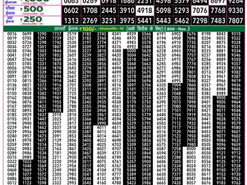 Dear Lottery Chart 2024