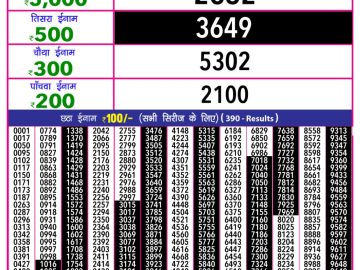 Dear Lottery Chart 2024