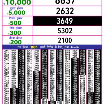 Dear Lottery Chart 2024